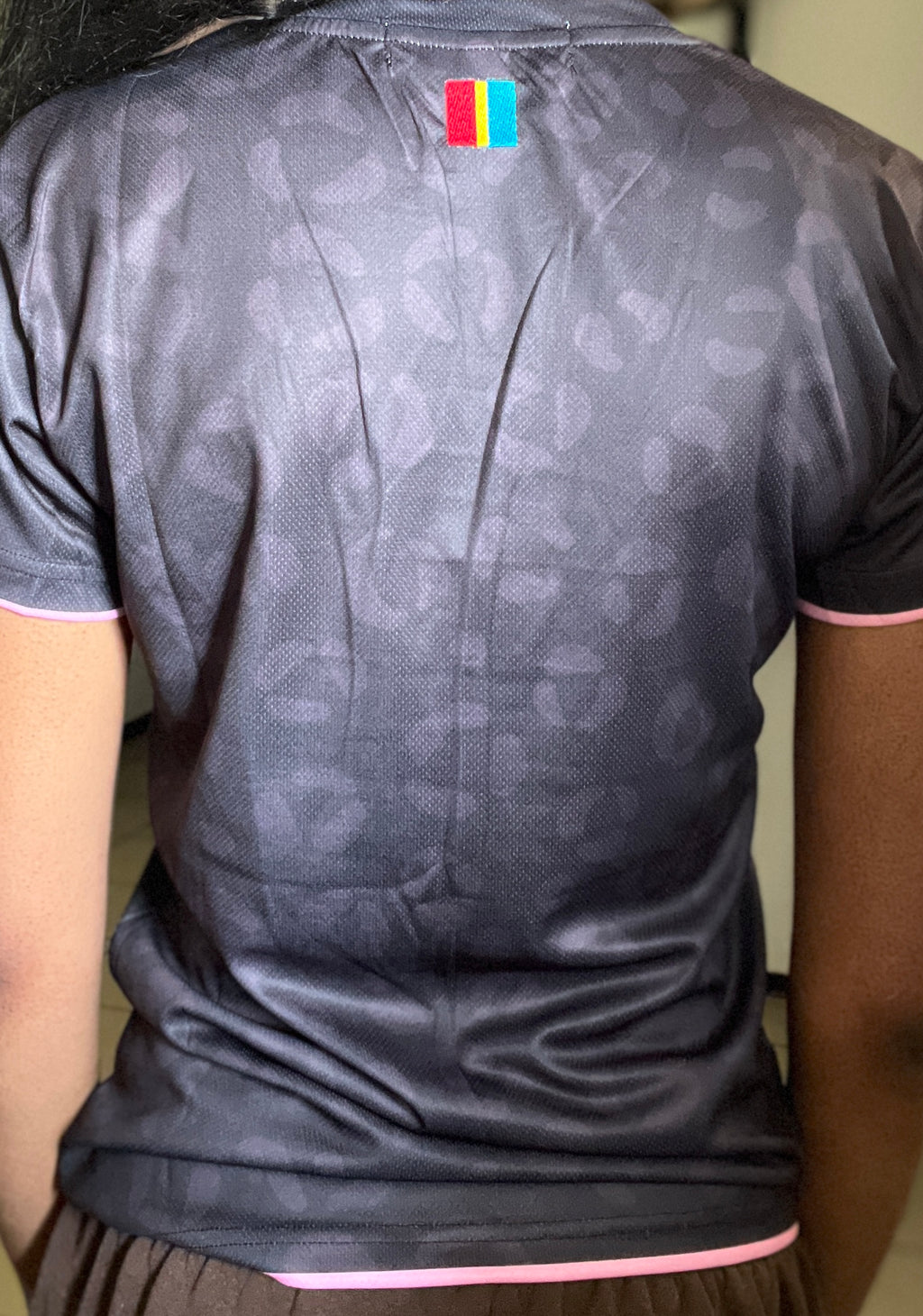 DR Congo Leopard Football Jersey - Black