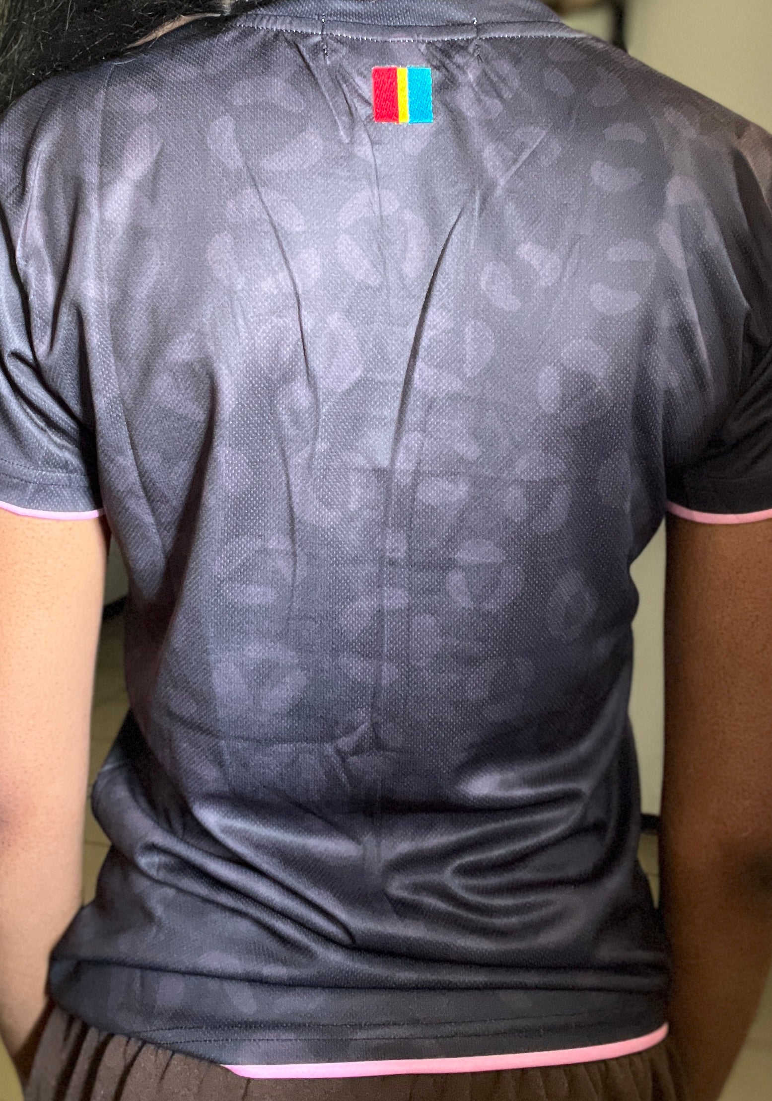DR Congo Leopard Football Jersey - Black
